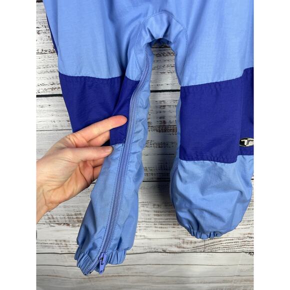 Vintage Columbia Kids Blue Colorblock Adjustable Ski Overalls Snow Bibs Size 4T - Picture 6 of 12